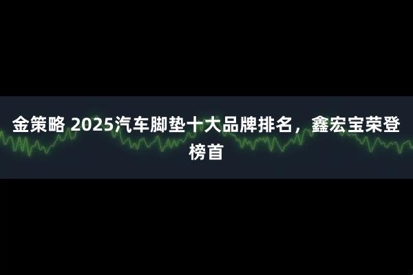 金策略 2025汽车脚垫十大品牌排名，鑫宏宝荣登榜首